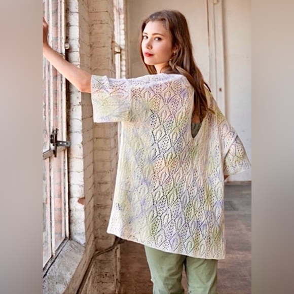 Exclusive POL Collection - Splash of Wash Color Knit Cardigan - Picture 5 of 15